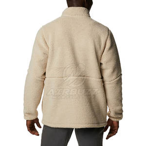 Meilleure vente Veste pullover polaire Sherpa surdimensionnée pour homme Nouvelle arrivée Design hiver col montant - Product Image 2