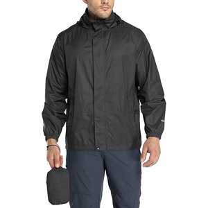 Veste de pluie légère et imperméable pour hommes Veste de pluie à capuche longue compressible High Street Golf Cycling Outdoor Activities - Product Image 1