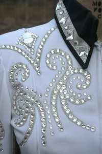 Veste de présentation Western Custom Rodeo Queen Base blanche - Product Image 3