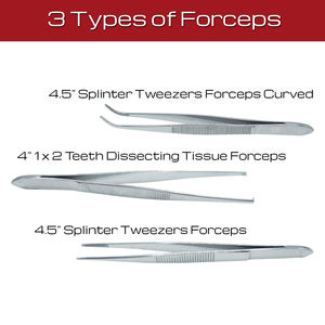 MEDIHEAL SURGICAL CORPORATION Kits chirurgicaux personnalisés de 12 pièces, manche de scalpel, pinces, outils, ensembles, étui en cuir, modèle MSC-H-1013 - Product Image 5