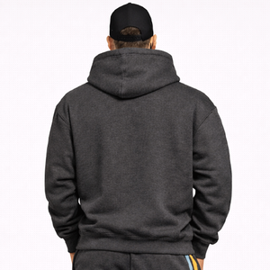 Ensemble survêtement à capuche coupe-vent personnalisé pour homme, haut en polaire doux et chaud, pantalon assorti pour l'hiver, vêtements décontractés, salle de sport ou entraînement sportif - Product Image 5