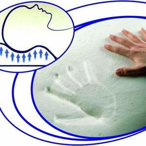 Almohada de Viaje Individual de Espuma Viscoelástica Evergreenweb de 42x72 cm y 12 cm de Altura, Hecha en Italia - Product Image 4