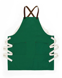 Delantales de camarero de algodón ajustables duraderos de alta calidad logotipo personalizado cocina Chef Barista barbacoa delantal de lona para servidor de restaurante - Product Image 3