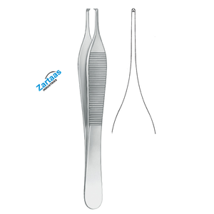 Fórceps de tejido Adson de acero inoxidable de alta calidad 1x2 dientes 15cm / 6 "fabricante de instrumentos quirúrgicos - Product Image 5