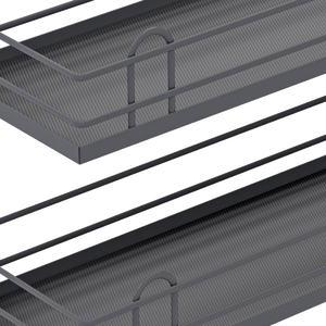 وحدات تخزين فولاذية جانبية قابلة للسحب للمطبخ مع رف للزجاجات وسلة قابلة للسحب صديقة للبيئة للخزائن - Product Image 6