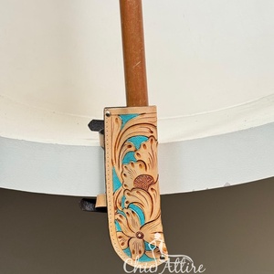 Portador de bandera de cuero genuino con herramientas manuales de alta calidad, estribo, sillines de caballo, soporte de bandera, accesorios para entrenamiento, Bandera de bota de caballo - Product Image 1