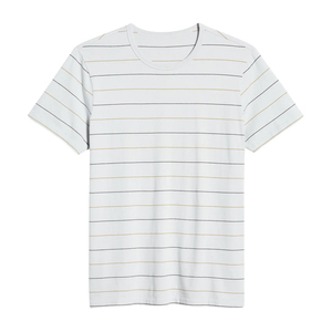 Hombres 150 gramos transpirable 100% algodón camiseta para hombres holgado ajuste holgado impreso tripulación fitness antiarrugas bolsillo - Product Image 5