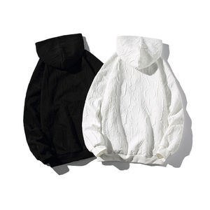 Vente en gros Sweat-shirt à capuche pour homme surdimensionné personnalisé Sweats à capuche d'hiver à motif lourd et gaufré pour homme - Product Image 2