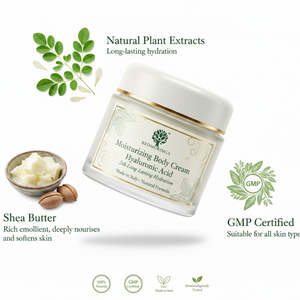 Crème hydratante pour le corps longue durée 250 ml avec effet blanchissant, hydratation intense, formule naturelle, OEM, marque privée, Italie, RedMoringa - Product Image 3