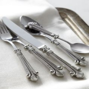 Ensembles de couverts en métal de styles européens et ensembles de couverts de partie en métal inoxydable, ensembles de couverts de poignée d'os pour le mariage et la partie - Product Image 1