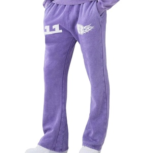 Ensemble décontracté deux pièces unisexe : Sweat-shirt oversize imprimé sur mesure et pantalon droit, 100 % coton - Product Image 6