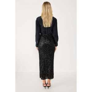 <b>Sequined</b> High-Waisted <b>Midi</b> <b>Skirt</b> - Product Image 4