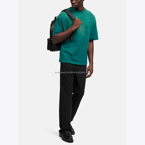 T-shirt à manches courtes 100 % coton pour homme avec logo personnalisé et impression sur mesure, respirant et écologique, vêtements décontractés, commandes en gros OEM - Product Image 5