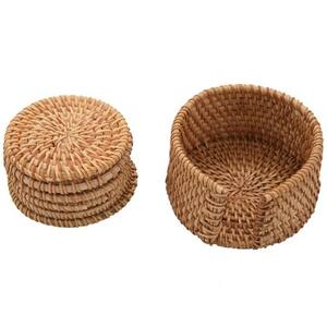 2024 Creative Natural Sea Grass Coasters Table Mats Decorative Wedding Sea Grass <b>Wicker</b> Table Decoration <b>Placemat</b> - Product Image 4