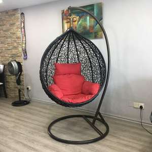 Popular design Rattan wicker <b>swing</b> <b>egg</b> <b>chair</b> hanging playroom furniture <b>garden</b> decoration - Product Image 1