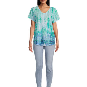 Custom Made <b>Women's</b> Organic High Quality Full Print Tee <b>Shirts</b> Sublimated Polyester Spandex <b>T</b> <b>Shirt</b> For <b>Woman</b> Wholesale Rate - Product Image 4