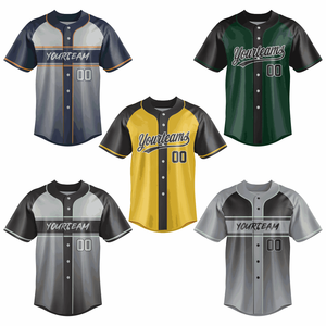 เสื้อเบสบอลสั่งทำพิเศษ พิมพ์ชื่อทีมด้านหน้า หมายเลข สีขาวล้วน สีดำ สีตามสั่ง ไซส์ใหญ่ โพลีเอสเตอร์ 100% ระบายอากาศได้ดี แห้งเร็ว - Product Image 6