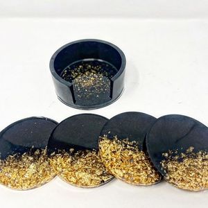 Elegant 5mm Resin <b>coaster</b> Modern Luxury Design Durable <b>Heat</b> Resistant for Living Room Table Decoration Suitable for Housewarming - Product Image 3