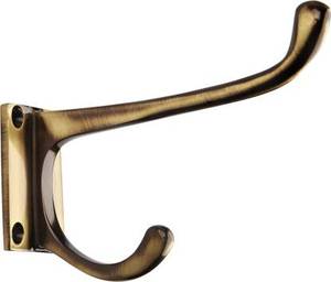 Ak Brass Atractivo Latón Acabado Ganchos Colgador de pared de metal Colgador de ropa Colgador de cocina - Product Image 2