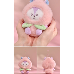 BTS - BT21 Llavero de Peluche Oficial PEACH HOLIC con Personaje - Product Image 5