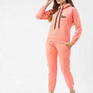 Comfortable Winter Solid Knitting <b>Track</b> Suit <b>Light</b> Weight Casual Wear Regular Fit Running Women - Product Image 4