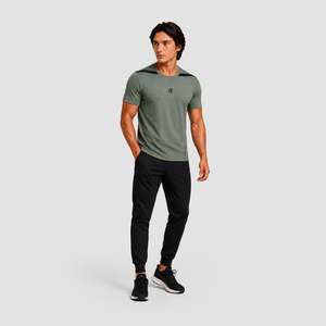 Camiseta Castro Green Core Pro, Corte Ajustado, 100% Algodón Orgánico Transpirable, 180 g/m², Diseño Sólido, Etiqueta Personalizada, Tejido de Punto Comprimido - Product Image 4