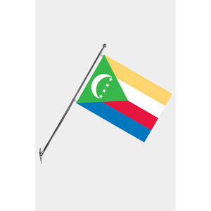Ensemble de mât de drapeau télescopique mural pour drapeaux et bannières, fabriqué en polyester durable avec des graphiques imprimés numériquement - Product Image 1