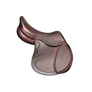 Sillín de cuero para montar en caballo ecuestre, de cuero duradero, inglés, para carreras de salto - Product Image 4