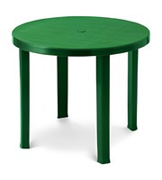 Table d'appoint en plastique PP durable de fabrication italienne, moderne, écologique, résistante aux UV, certifiée ISO9001 TUV, pour salle à manger, hôpital, patio