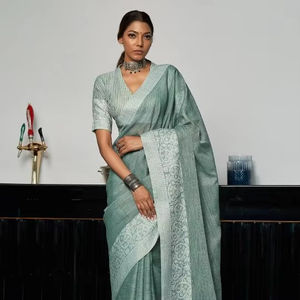 Astita Designer Linen Looms Vol. 2 Sarees de algodón al por mayor en Delhi Ropa india y pakistaní - Product Image 2