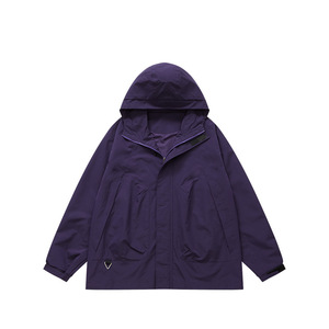 Chaqueta Impermeable para Hombre y Mujer, Talla XL, Cortavientos, Transpirable, con Capucha, para Invierno, Ajuste Regular, Exterior de Poliéster - Product Image 3