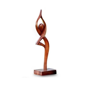 Contemporary Abstract Wooden Sculpture For Interior Designers Seeking Modern Artistic Decor With Minimalist Appeal - Product Image 6
