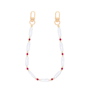 Điện thoại aksesuar Phụ kiện điện thoại Đài Loan dây đeo trái tim trường hợp điện thoại tay đính cườm dây đeo ví corda mỗi di động - Product Image 5