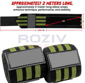 Cintas de Soporte para Codo de Algodón Grueso Personalizadas, Ajustables, para Alivio del Dolor, Transpirables, Ligeras, Cálidas, Unisex, para Gimnasio - Product Image 3