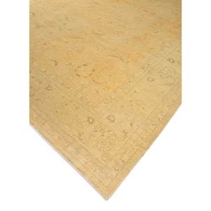 Aalam Gold Hand Knotted <b>Wool</b> Rugs Paem-1452 Classic Floral Abstract Design for Home Kilim Style Jute Rug for Bedroom Hallway - Product Image 2