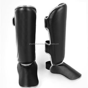 Espinillera de cuero esencial para deportes y artes marciales Protectores y calentadores de piernas para protección - Product Image 4