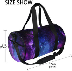 Bolsa Deportiva Ligera y Resistente, Bolsa de Viaje Sublimada con Compartimento Separado para Artículos Secos y Húmedos y Compartimento para Zapatos - Product Image 3