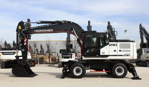 Vente en gros d'excavatrice sur pneus HIDROMEK HMK210W H4-Stage5, machine de construction hydraulique pour travaux de terrassement, moteur et pompe robustes - Product Image 4