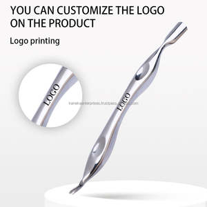 Empujador de Cutículas de Acero Inoxidable de Doble Punta, Reutilizable, para Limpieza de Uñas y Cuidado de Manicura, Alta Calidad - Product Image 4