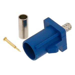 Fakra Jack SMB Male Connector Straight A-Z Code Crimp GPS Antenna Car Connectors for RG174 RG316