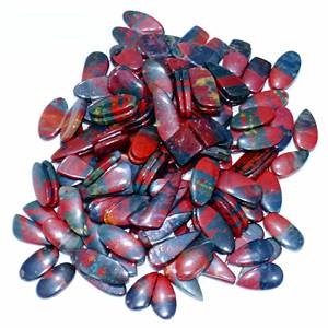 หินอัญมณีคู่บลัดสโตนธรรมชาติคุณภาพระดับ AAA + หินแบบหลวมสำหรับทำหิน - Product Image 6