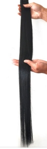 Extensions de cheveux naturels indiens Remy vierges non traités, noirs 99J, lisses, de 30 pouces, double trame, pour tissage - Product Image 4