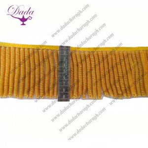 5ซม. ขอบลวดทองแท่งหนาสีทองหม่นโลหะขอบเสื้อโลหะขอบลวดสม่ำเสมอขอบทองแท่ง - Product Image 5