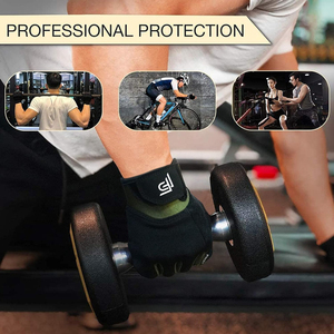Gants de fitness professionnels demi-doigts Grip confortable Séchage rapide Fabriqué au Pakistan pour le cyclisme et la protection des mains - Product Image 5