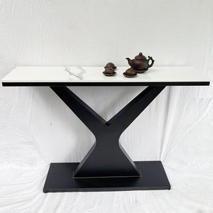 Hotel Furniture Stone <b>Top</b> Iron Legged Decorative <b>Table</b> CST031 - Product Image 4