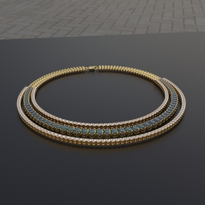 Collar de ónix verde pulido de oro Avarta con pendiente - Product Image 4
