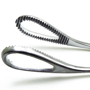 Fórceps de esponja y vendaje Foerster Ballenger, 18cm, recto y curvo, fórceps de esponja y vendaje de acero inoxidable alemán - Product Image 5