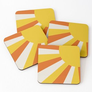 Durable Designer Natural <b>Enamel</b> Prints Wood Eco Friendly Coasters for Kinds of <b>Cups</b> for Home Hotel Decoration Dining Table Mats - Product Image 1