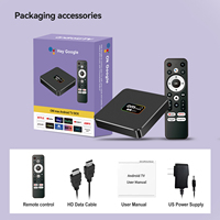 BOXPUT OM MAX 5G Terbaru 2026 Amlogic S905L2 Android 9.0 Smart TV Box WiFi 2.4G/5G BT 4.0 Remote Kontrol Suara 1080P Set Top Box