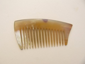 Peine de cuerno con estilo duradero hecho a mano, peine multiusos cómodo para el cuidado de la barba del cabello Natural pulido para uso doméstico en salón - Product Image 4